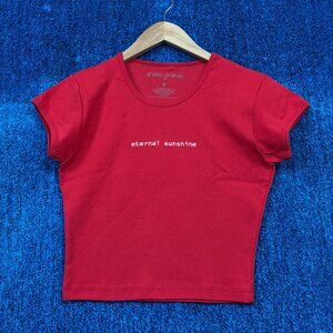 Arianna Grande Eternal Sunshine Red Crop Top Size Medium